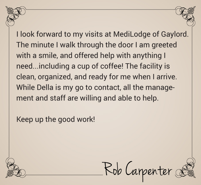 Rob Carpenter's letter